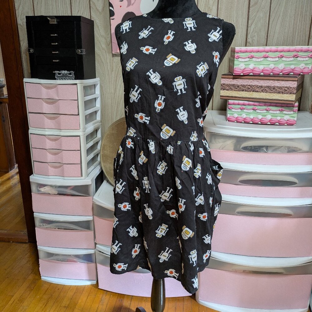 Modcloth Robot Print Dress